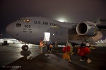 boarding the C-17