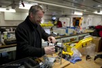 Allen setting up fluorometer